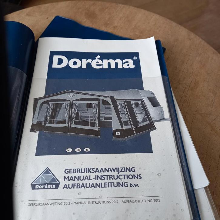 Dorema voortent, Caravanes & Camping, Auvents, Comme neuf, Dorema, PVC, Enlèvement