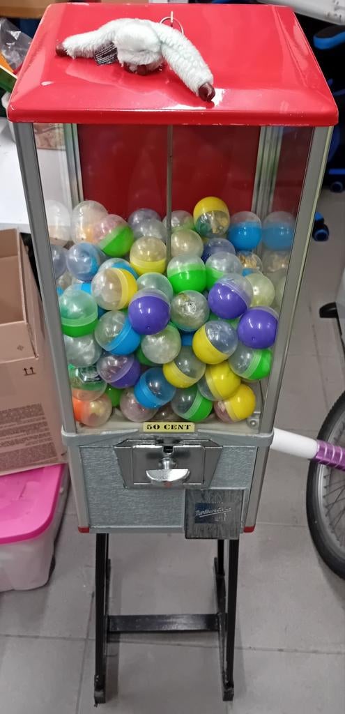 Kauwgomautomaat mooie staat, Ophalen