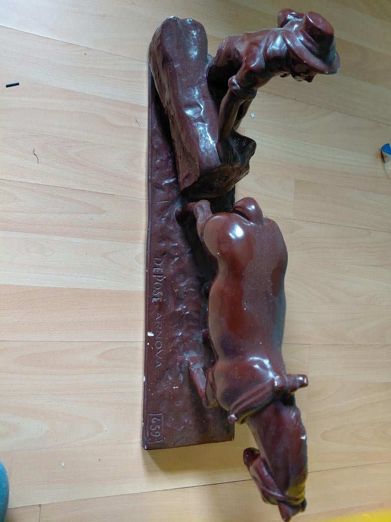 Art deco beeld, Antiek en Kunst, Ophalen, Art deco, Beeld