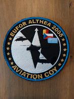 Patch Belgian Air Force 1 Wing EUFOR ALTHEA 2005, Verzamelen, Verzenden, Luchtmacht, Embleem of Badge
