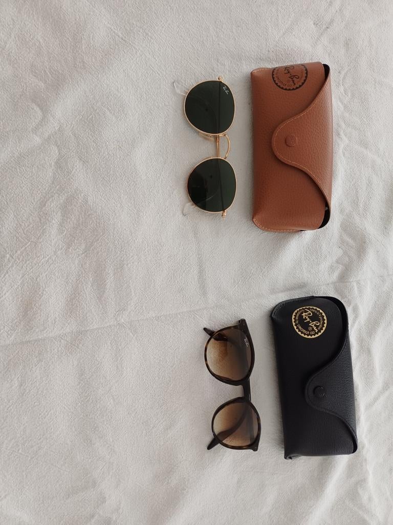 Lot de 2 paires Ray Ban solaires pour femme, Ophalen, Bril