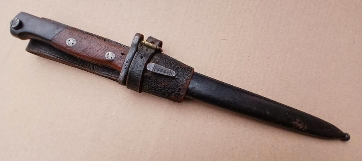 Portugese bajonet Mauser 1903 met hanger, Verzamelen, Militaria | Algemeen, Landmacht, Overige typen, Ophalen of Verzenden
