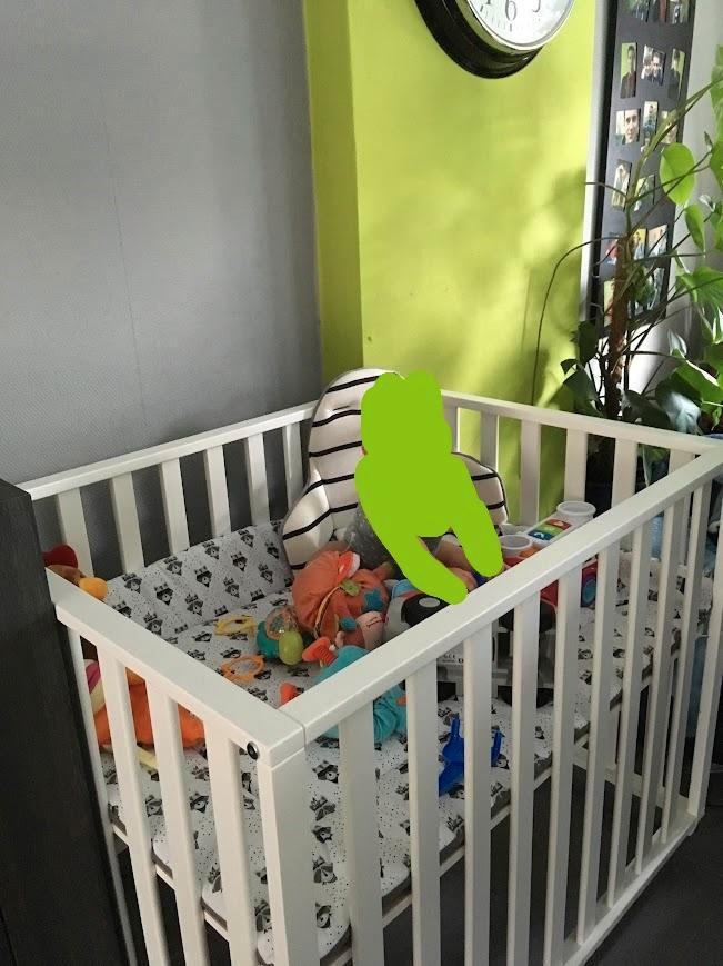 kinder box op wieltjes, Kinderen en Baby's, Babyparken, Gebruikt, Rechthoekig, In hoogte verstelbaar, Boxkleed, Wieltjes, Ophalen