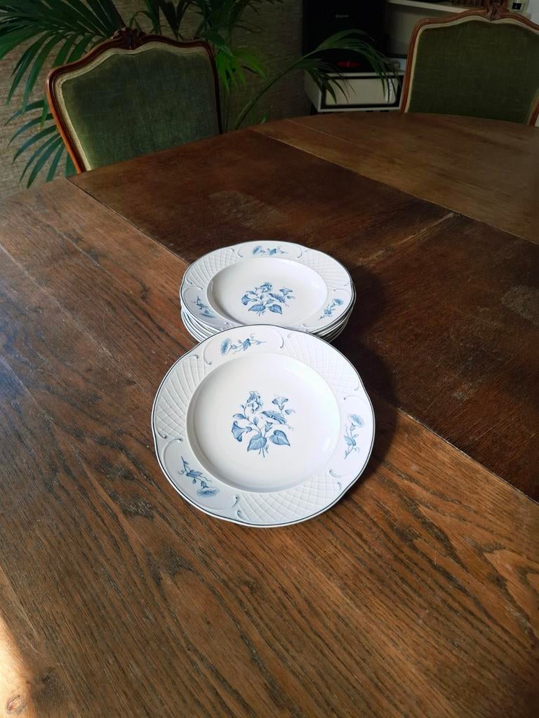 Vintage soepborden Villeroy & Boch Val Blue - set van 6, Ophalen of Verzenden