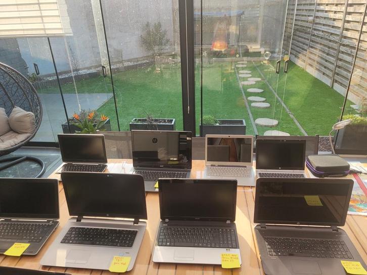 Lot 8 werkende laptops voor de reparatie / of onderdelen, Informatique & Logiciels, Ordinateurs portables Windows, Enlèvement ou Envoi
