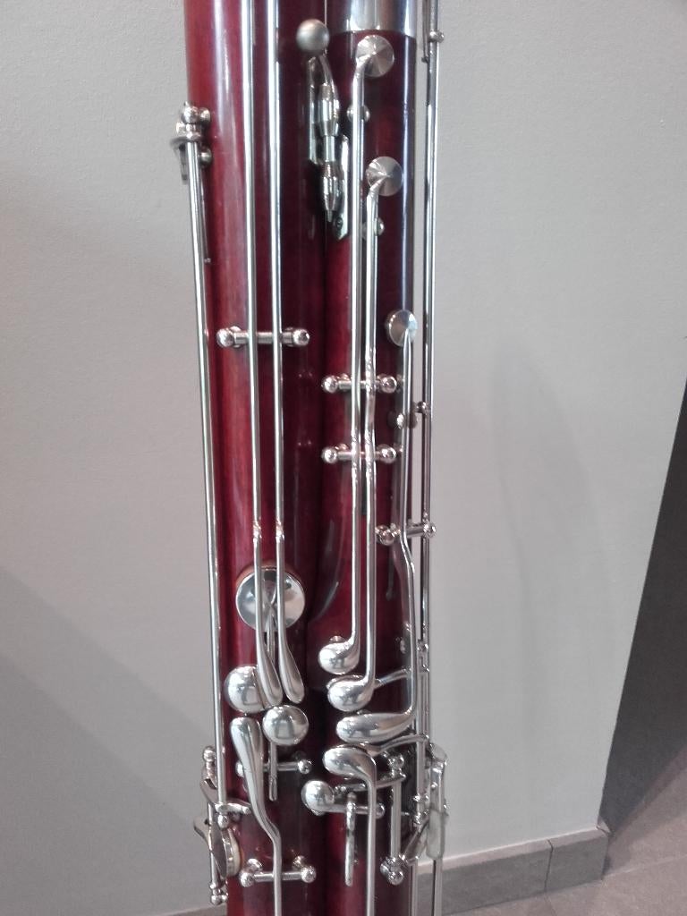 Fagot Mönnig in prachtstaat!!!, Muziek en Instrumenten, Blaasinstrumenten | Overige, Zo goed als nieuw, Houtblazer, Met koffer of draagtas