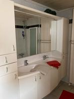 Badkamermeubel met dubbele lavabo en spiegelkast, Ophalen, Gebruikt