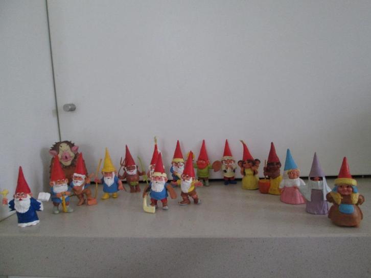 Kabouters  en trol van David en Lisa  5 meisjes en 11 manne, Verzamelen, Poppetjes en Figuurtjes, Zo goed als nieuw, Ophalen of Verzenden