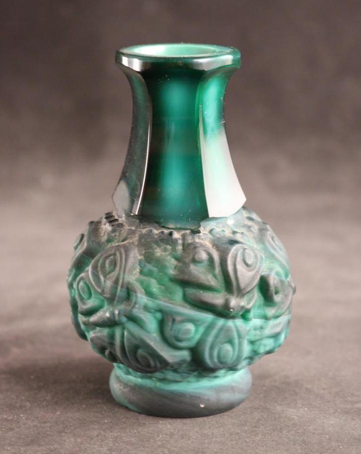 Boheems Art Deco vaasje, Antiek en Kunst, Antiek | Glaswerk en Kristal, Ophalen of Verzenden