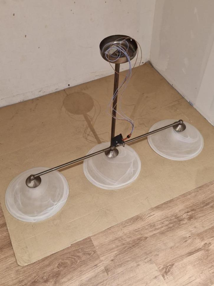 2 Plafondlampen, Huis en Inrichting, Lampen | Hanglampen, Gebruikt, 50 tot 75 cm, Ophalen