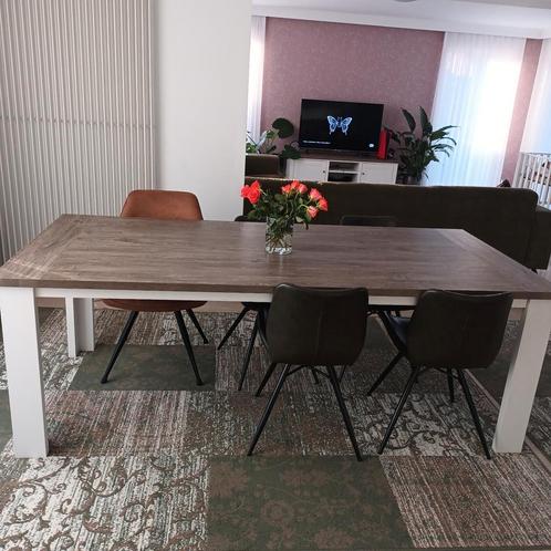 Landelijke salon + eetkamer, Huis en Inrichting, Tafels | Eettafels, Zo goed als nieuw, Ophalen of Verzenden