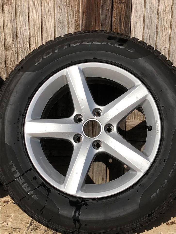 Winterband op velg, Auto-onderdelen, Banden en Velgen, Banden en Velgen, Winterbanden, 16 inch, Gebruikt, Ophalen