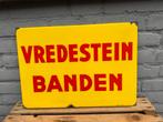 Vredestein banden emaille reclamebord, Verzamelen, Merken en Reclamevoorwerpen, Ophalen of Verzenden, Gebruikt, Reclamebord