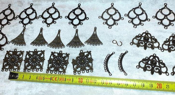 DIY lot 25 connectors voor juwelen, Hobby en Vrije tijd, Kralen en Sieraden maken, Nieuw, Bedel, Verzenden