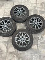 Te koop Rial velgen 15" met Michelin winterbanden-195/65 R15, 15 pouces, Pneus hiver, Enlèvement, Jante(s)