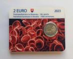 Slovaquie 2 euros 2023 - Première Transfusion sanguine, Enlèvement ou Envoi, Slovaquie, 2 euros