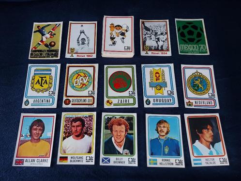 45 versch. Panini stickers voetbal  'WK Munchen 74', Verzamelen, Sportartikelen en Voetbal, Zo goed als nieuw, Poster, Plaatje of Sticker