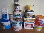 13 potten verf, knauf, parketlak en aquaplan, Bricolage & Construction, Enlèvement, Rouge, Peinture