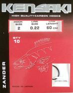 8 Kensaki onderlijnboekjes voor snoekbaars maat 2, Envoi, Neuf, Hameçon