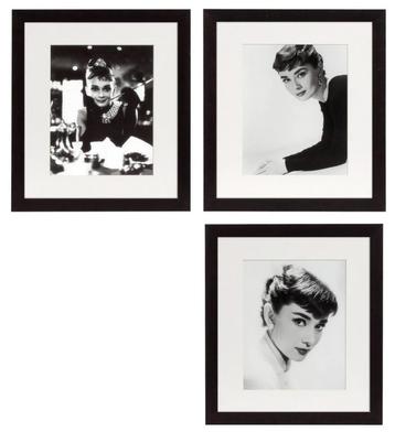 Audrey Hepburn prints SET van 3 van het luxe merk Eichholtz