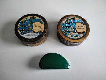 Lot de 3 anciennes boîtes de pastilles pour la gorge VALDA., Enlèvement ou Envoi, Utilisé, Autre