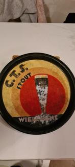 CTS stout wielemans Emaille plateau   bierplateau, Ophalen of Verzenden