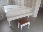 Prachtige witte hoogglans vleugelpiano! RICHTER., Muziek en Instrumenten, Piano's, Ophalen, Gebruikt, Wit, Hoogglans