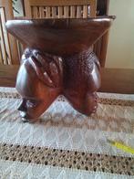 Houten beeld  zeer mooi in exotische hout zwaar 21 op 21, Enlèvement