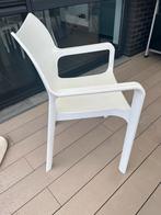 6 witte terras stoelen (prijs voor 6), Gebruikt, Ophalen