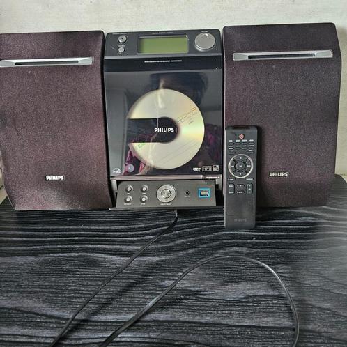 Philips-micromuzieksysteem.RADIO.MP3/WMA-CD/USB.Wandmontage, Audio, Tv en Foto, Cd-spelers, Zo goed als nieuw, Philips, Met radio