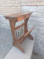 Mooi retro houten meubeltje / krantenbak en schuif, Ophalen