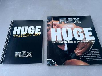 Huge & Flex: nieuw trainingslogboek + krachttraining boek beschikbaar voor biedingen