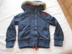SuperDry blauwe jas maat 8 jaar, Gebruikt, Meisje, Ophalen of Verzenden, SuperDry
