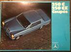 Mercedes-Benz 250C/250CE Coupés brochure 1970, Comme neuf, Enlèvement ou Envoi, Mercedes