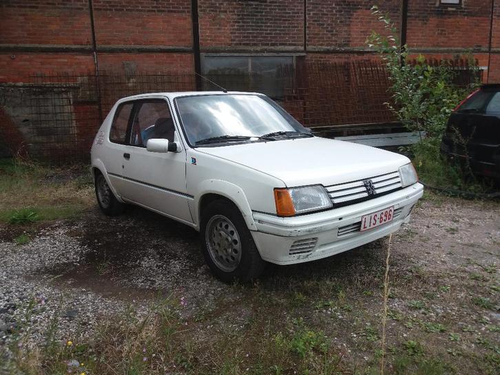Peugeot 205 Rally, Auto's, Peugeot, Particulier, Benzine, Euro 1, Coupé, 3 deurs, Handgeschakeld, Wit, Zwart, Ophalen