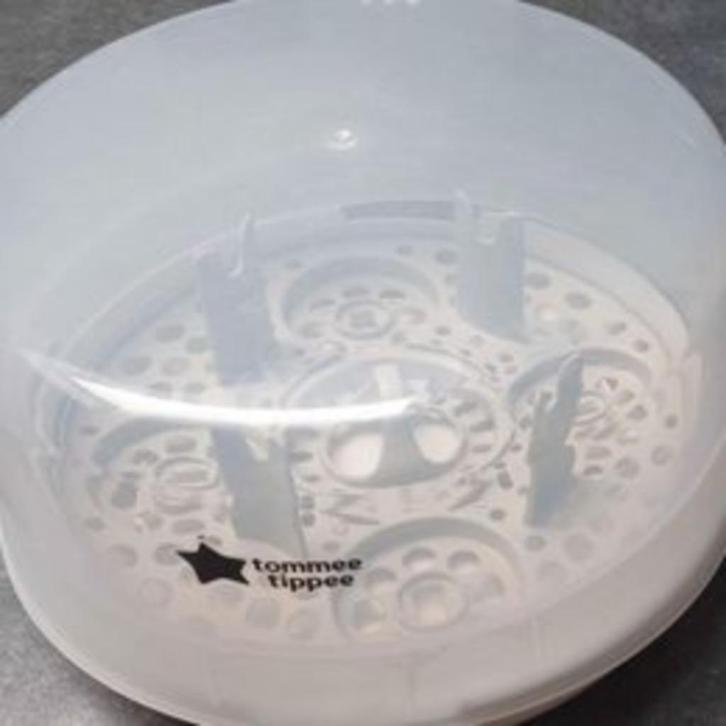Stérilisateur micro-ondes - Blanc Tommee Tippee, Kinderen en Baby's, Babyvoeding en Toebehoren, Zo goed als nieuw, Sterilisator
