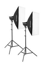 2x Bresser studiolichten., Audio, Tv en Foto, Fotografie | Fotostudio en Toebehoren, Ophalen, Zo goed als nieuw