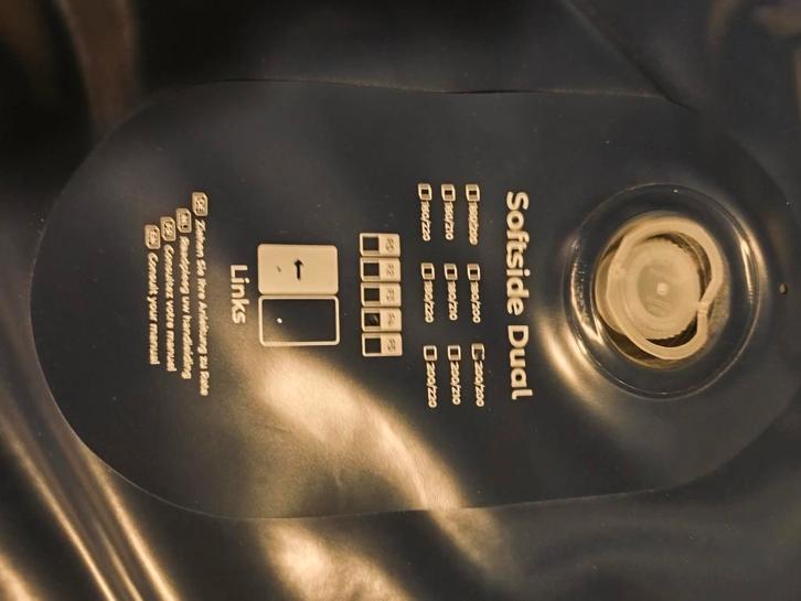 duo matrassen en toebehoren voor waterbed, Huis en Inrichting, Slaapkamer | Waterbedden, Zo goed als nieuw, Duo-systeem, Overige maten