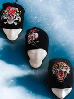set van 3x glitter skull mutsen, Kleding | Dames, Mutsen, Sjaals en Handschoenen, Ophalen of Verzenden, Nieuw, Muts