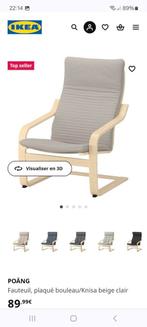 Fauteuil plaqué bouleau poäng, Jardin & Terrasse, Enlèvement, Comme neuf, Bois