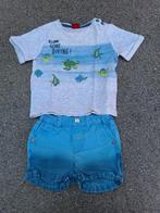 Setje korte broek en shirt maat 74, Ophalen of Verzenden, Zo goed als nieuw, Setje, Jongetje