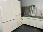 Complete hoogglans wit keuken met alle apparatuur €1.599,-, Huis en Inrichting, Overige materialen, Hoogglans of Gelakt, U-keuken