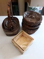 Mandjes - ook apart per soort aan te kopen, Ophalen, Nieuw, Hout, Mand