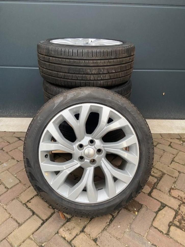 Range Rover Sport L405, L494 velgen+All Season banden 21 ", Auto-onderdelen, Banden en Velgen, Band(en), All Season, 21 inch, 275 mm