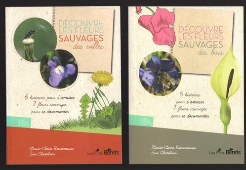 2 livres Découvre les fleurs sauvages des bois et des villes, Livres, Nature, Comme neuf, Fleurs, Plantes et Arbres, Enlèvement