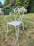 Vintage tuinstoel in metaal, Tuin en Terras, Tuinstoelen, Ophalen, Zo goed als nieuw, Metaal