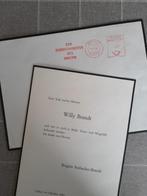 Rouwkaart Willy Brandt, Collections, Images pieuses & Faire-part, Enlèvement ou Envoi