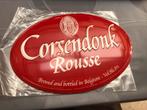 Corsendonk bier rousse reclamebord metaal, Verzamelen, Ophalen of Verzenden, Nieuw, Reclamebord