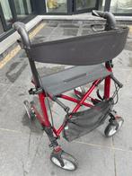 rollator merk Vermeiren rood, Ophalen, Lichtgewicht, Zo goed als nieuw