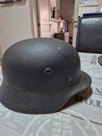 Ww2 duitse helm met binnenwerk en  decal, Verzamelen, Ophalen of Verzenden
